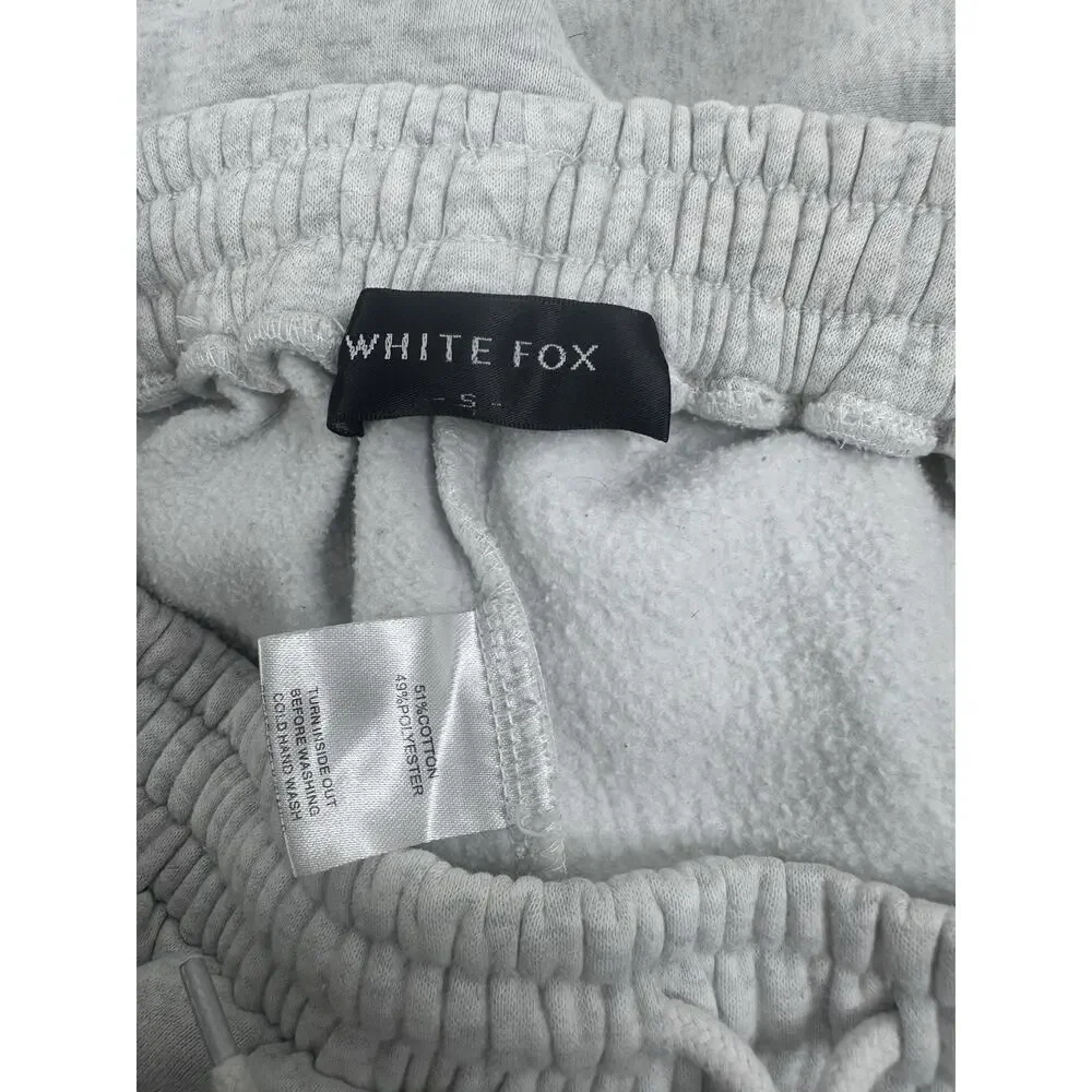 White Fox Comfort Club Preppy Streetwear Lounge Gorpcore Slouchy Sweat Pant S